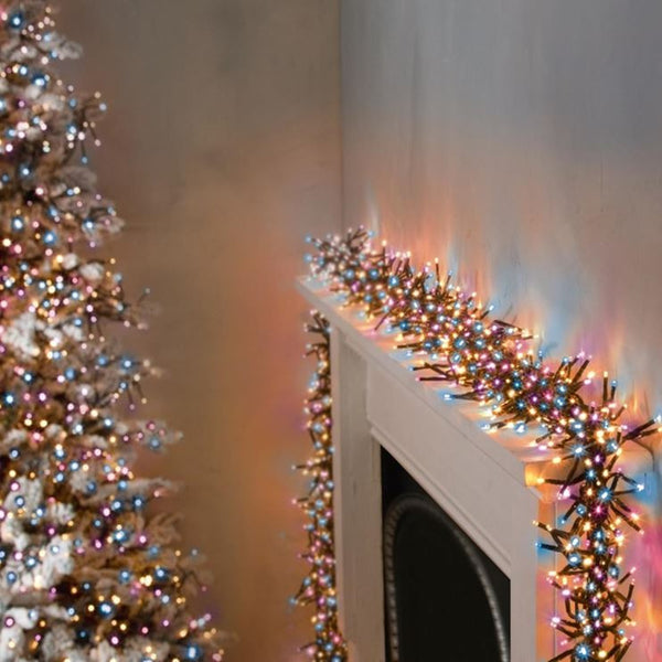 3000 Rainbow Multi Action LED Cluster Lights with Timer