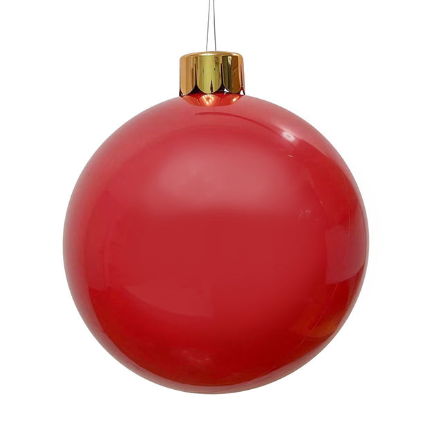 40cm Giant Red Inflatable Christmas Tree Bauble with Hanger