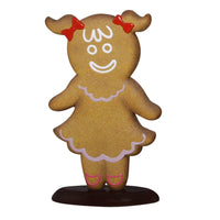1.1m Festive Gingerbread Girl Commercial Christmas Display