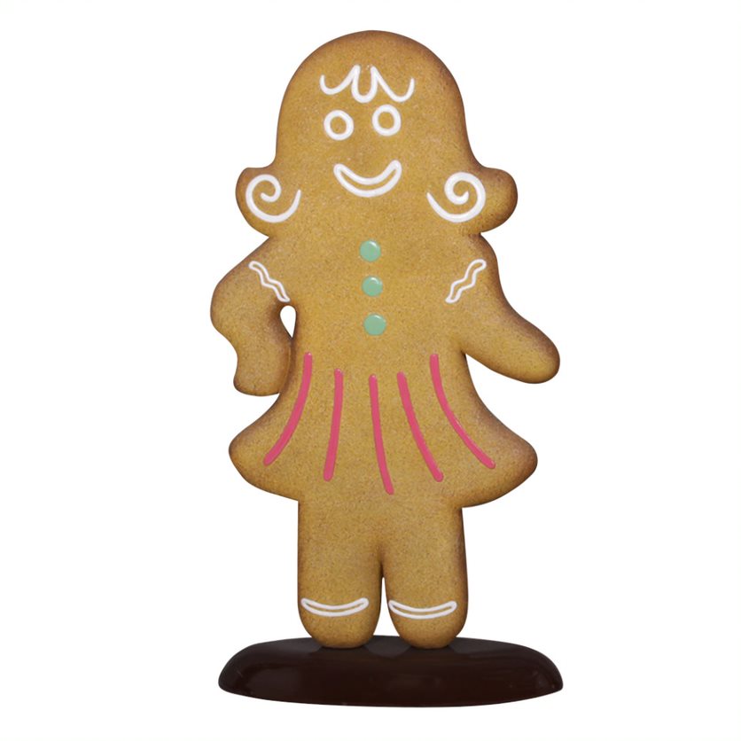 1.7m Festive Gingerbread Woman Commercial Christmas Display