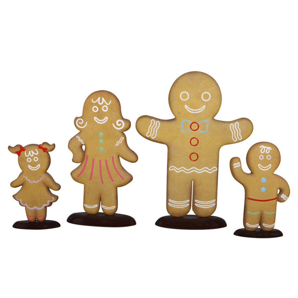 1.95m Festive Gingerbread Man Commercial Christmas Display Prop