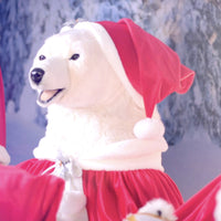 5 Piece Fully Animated Singing Polar Bear Christmas Choir
