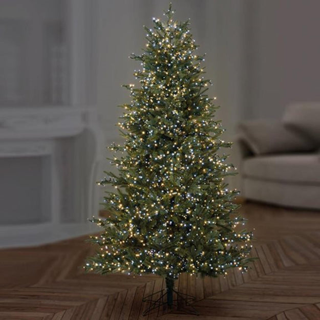 1000 White and Warm White Treebrights Multi Action LED Lights with Timer